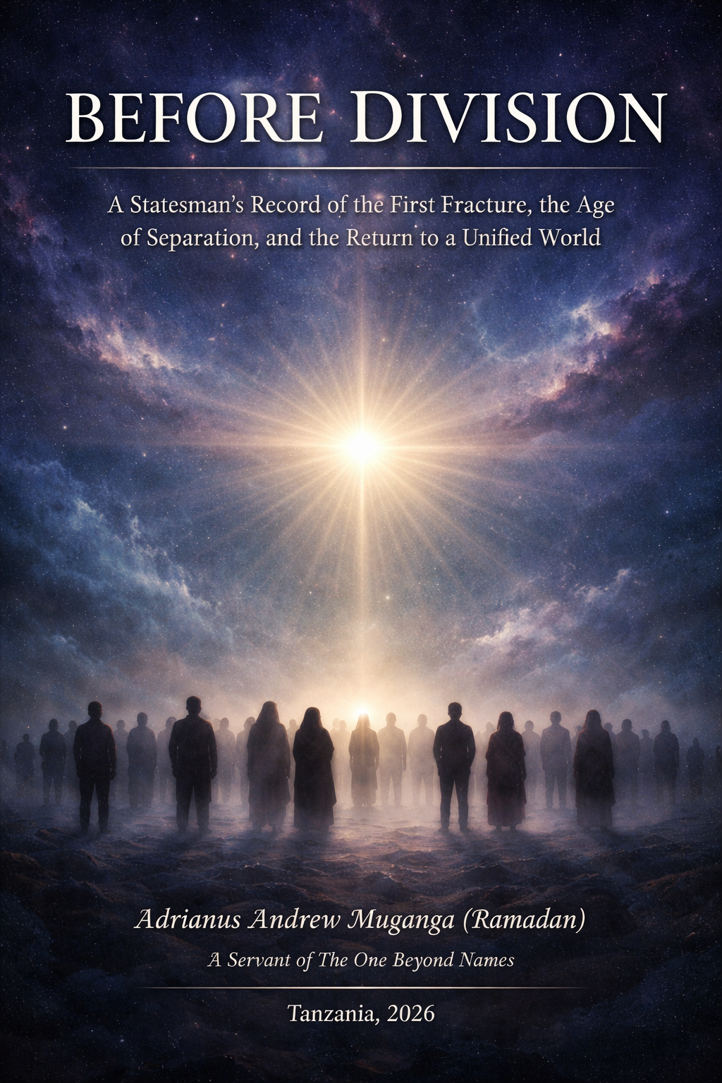 BEFORE DIVISION: A Statesman’s Record of the First Fracture, the Age of Separation, and the Return to a Unified World book by Adrianus Muganga